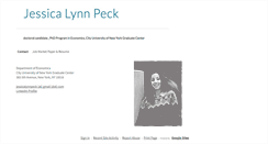 Desktop Screenshot of jessicalynnpeck.com